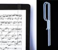 Sida hållare för notställ - Clear Grip 2-pack