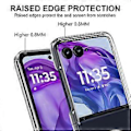 Miniatyrbillede 5 af 5: Til Motorola Razr 50 Ultra 5G Klar Case TPU+Akryl Magnetisk Telefon Cover Kompatibel med MagSafe
