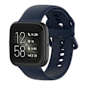 Miniatyrbild 1 av 5: 23mm Färgad Spänne Silikon Armband Klockband för Fitbit Versa 2 / Versa / Versa Lite / Blaze, Storlek: S (Mörkblå)