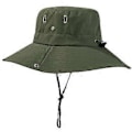 Miniatyrbillede 1 af 5: Bjergbestigningshat med bred skygge, åndbar solskærm, fiskerhat til sommer udendørs aktiviteter ArmyGreen (ArmyGreen)