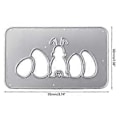Miniatyrbillede 5 af 5: Påskeæg Kanin Metal Skæreforme Stencil DIY Scrapbooking Album Papirkort Skabelon Form Prægning Håndværk