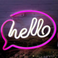 Miniatyrbillede 1 af 5: Neon skilt, Hello Neon Lights LED Neon Lights Soveværelse USB eller Batter
