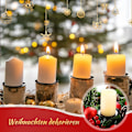 Pikkukuva 5 / 5: 8 kpl 6 cm/ 2,4 tuuman metallilevykynttilänjalat Adventtiseppele