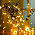 Miniatyrbilde 2 av 5: Innendørs stjernesnorlys, 2-pakning 6M 40 LED julelys Batt