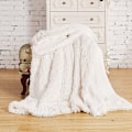 Miniatyrbillede 3 af 5: (grå, 130X160CM) Ternet Super Soft Fleece Tæppe Mikrofiber Thro