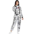 Miniatyrbillede 1 af 5: Rumdragt til rumfartsastronaut Cosplay Uniform til mænd og kvinder Halloween Karneval Performance Kostume (L Kvinder)