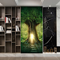 Miniatyrbilde 2 av 4: (38.5*200cm*2stk) 3D-effekt plakat dørklistremerke 32