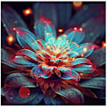 Miniatyrbild 1 av 5: 30x40 cm  5D Diamantmålning DIY Komplett, Blomsterblad， DI