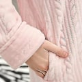 Miniatyrbilde 4 av 5: Lang Kåpe med Hetter for Menn og Kvinner, Flanell Nattkjole, Badekåpe, Nattkjole, Kåper (XL Rosa Kvinner)