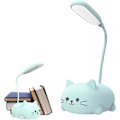 Miniatyrbilde 1 av 5: Mini USB Kattelampe - Søt Dyre LED Nattlys - Leseseng Øyepleie 360° Justerbar, Bærbar Nig