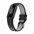 Miniatyrbillede 3 af 5: Til Fitbit Luxe Silikonrem (Sort Grå)