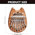 Miniatyrbillede 2 af 5: Kalimba Tommelfingerklaver, Massivt Træ Fingerklaver, Bærbar Musik Tommelfingerklaver, Tommelfingerklaver, Portab
