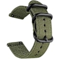Miniatyrbillede 1 af 5: 20mm Universal Ballistisk Urrem, Nylon Lærred Vævning Loop Udskiftning Rem Armbånd Spænde