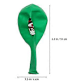 Miniatyrbillede 3 af 3: 30 stk. Julemandskostumer Festpynt Snemand Latex Ballon 4 tommer Latex Ballon