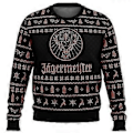 Miniatyrbild 1 av 4: Bebetter Jagermeister Fultäckande Jultröja Herr 3D Tröja Toppar Höst Och Vinter Kläder A (2 2XL)