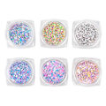 Miniatyrbillede 1 af 5: Æske med skinnende sukker-effekt glitter DIY håndværk elegant neglestøv sand pulver neglekunst dekoration