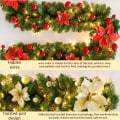 Miniatyrbillede 3 af 5: Juleguirlande, 2,7M Pejs Trapper Dekoreret Fe Lys L