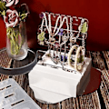 Miniatyrbillede 5 af 5: Resin Støbeforme Øreringe Organizer Smykke Display Stand Silikoneform Epoxy Støbeforme (A)