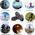 Miniatyrbillede 4 af 5: 1 Universal tandhjul Anti-Ski Crampons Egnet til vintervandring, vandreture, bjergbestigning, vandreture, J