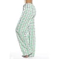 Pikkukuva 2 / 4: Naisten pyjamahousut taskuilla, pehmeät flanelliruudullinen pyjamahousut Z (XL vihreä)