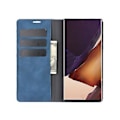 Miniatyrbilde 4 av 5: Magnetfeste lær-TPU-etui for Galaxy Note20 Ultra (Mørk blå)