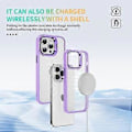 Miniatyrbild 5 av 5: Mobilfodral för iPhone 15 Pro Max med Linsram, Stativ, TPU+Akryl, Anti-Fall (Stil B)