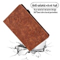 Pikkukuva 5 / 5: Prässattu nahkakotelo Samsung Galaxy Tab A9+:lle (ruskea)