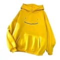 Miniatyrbilde 1 av 2: 2025 Gensere for kvinner, Smiley Casual Løs Skjorte Hettegensere (M Gul)