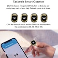 Miniatyrbilde 3 av 4: iQibla Zikr 1 Lite Bøn for Smart Tally Counter Ring Muslim Digital for Tid R(Kaffe)