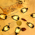 Miniatyrbilde 2 av 4: LED parafinlampe retro hestelampe jul utendørs bar hage seng