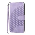 Miniatyrbillede 2 af 5: Elefant Præget PU-etui til Samsung Galaxy Z Fold5 5G (Lyselilla)