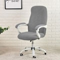 Miniatyrbillede 3 af 5: Jacquard Stretch Grå Vandafvisende Kontorstol Betræk Compute