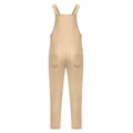 Miniatyrbillede 3 af 4: Dame Spring Sommer Casual Løse Lange Bib Bukser Jumpsuits Baggy Bomuld Linned Look Rompers Overalls Bukser Plus Size (4XL Khaki)