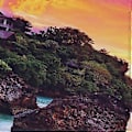 Miniatyrbild 3 av 5: 5 st Ramlös Målning Strand Canvas Väggkonst Konstverk Bilder för Vardagsrum Sovrumsinredning