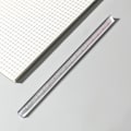 Miniatyrbillede 1 af 4: Enkel og transparent trekantet lineal, elevstil tegning en