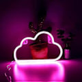 Miniatyrbild 3 av 5: Moln Neon Skyltar, Neon Skylt för Väggdekor, Neonljus för Estetisk Rumsinredning, USB/Batteridrivna LED Neon Skyltar för Sovrum, Vardagsrum, Jul