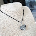 Miniatyrbillede 4 af 5: Hjerte Vedhæng Choker Sort Reb Kæde Halskæde Valentinsdag Fødselsdagsgave (B)