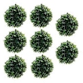 Miniatyrbillede 2 af 3: 8 stk. Bryllupsdekoration Topiary Skålfyld Grønne Kugler Buksbom Topiary Kugler Julebuksbom