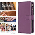 Miniatyrbillede 4 af 5: BF Style-19 Samsung Galaxy S24 Ultra Case Wallet PU Læder Stativ Telefon Cover