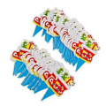 Miniatyrbillede 3 af 5: 100 Stykker Julemand Snemand Elg Cupcake Toppers Børnefødselsdagstilbehør (Julestrømpe)