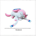 Miniatyrbild 3 av 5: Sovande Carton Kudde Pocket Monster Djur Squish Evolution Plysch Leksak Fylld Mjuk Plushies Gosig Dock för Barn (13,8 tum, Rosa)