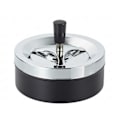 Miniatyrbillede 2 af 5: Drejeaske Metal Drejeaske Sort / Krom 9,5 cm i Diameter