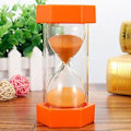 Miniatyrbillede 1 af 4: 5/10/15/20/30 minutter Sandglas Timeglas Sand Ur Æg Køkken Timer Forsyninger Børnespil Gave (20 minutter orange)