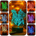 Miniatyrbillede 4 af 4: Akryl plug-in sengelampe