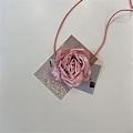 Miniatyrbilde 5 av 5: Rose Halskjede for Kvinner Elegant Vev Knyttet Sløyfe Justerbart Kjede Smykker