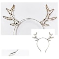 Miniatyrbillede 4 af 4: Legering Rhinestones Rensedyr Gevir Hårbånd Hårbøjle Metal Krystal Hårbånd (Guld)