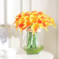 Miniatyrbillede 2 af 4: 20 stk. Kunstige Calla Lily Falske Hvide Blomster Bryllupsbuket