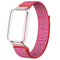 Miniatyrbild 2 av 5: PC-fodral + Nylon Loop-rem för Xiaomi Mi Band 7 Pro (Hibiscus Powder)