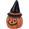 Pikkukuva 4 / 5: 1 kpl Halloween-koriste Mini Resin Craft Pumpkin Head with Hat H