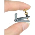 Miniatyrbilde 2 av 5: 4-pak fiolin stemmeskruer for 4/4-3/4 fiolin metallstrenger justerer nikkelbelagt antirust (svart+gull)